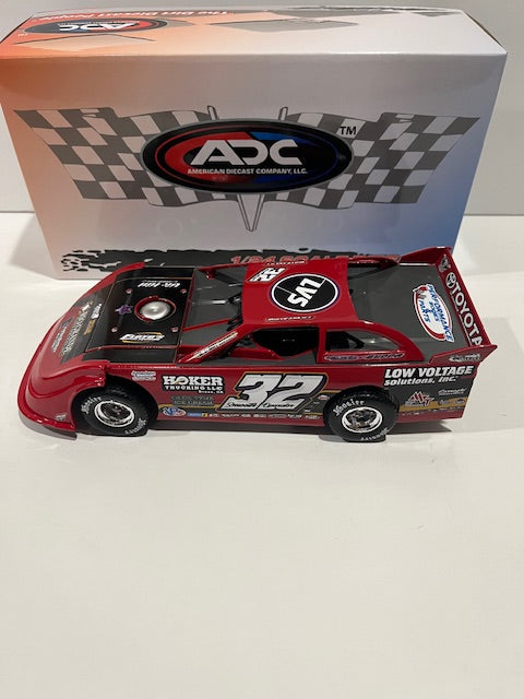 1/24 ADC 2024 #32 Bobby Pierce Hoker Trucking Low Voltage Dream Wrap Dirt Late Model