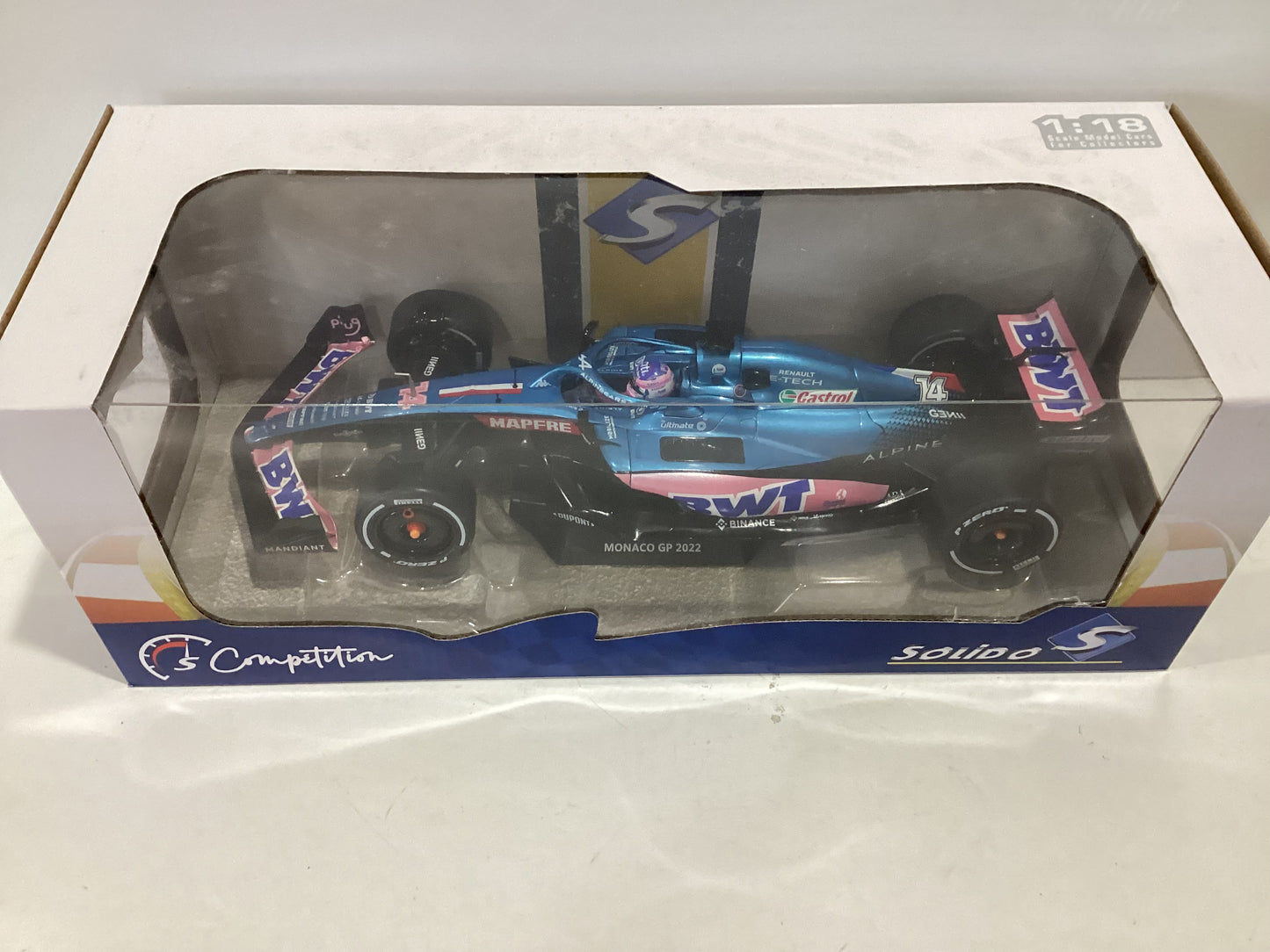 1/18 Solido Formula 1 Alpine A522 Monaco GP 2022