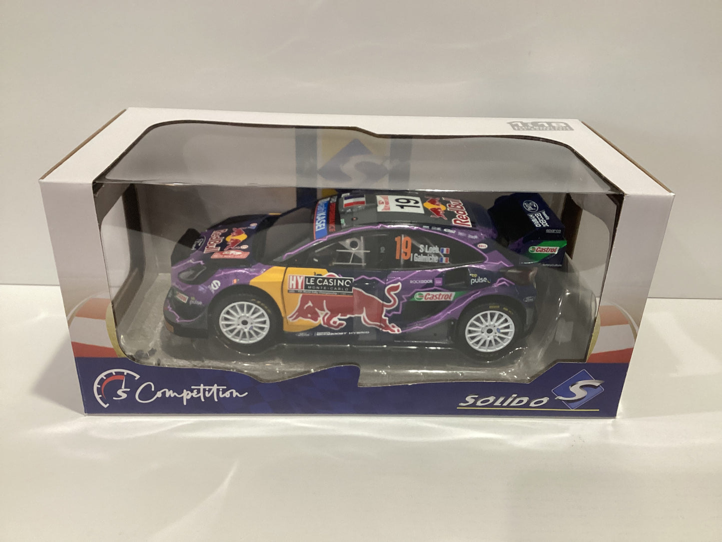 1/18 Solido 2022 Red Bull Ford Puma Rally 1- Rally Monte Carlo