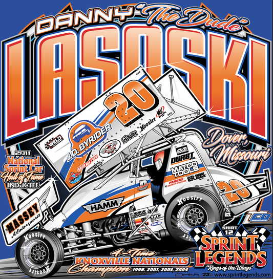 Danny Lasoski #20 Hamm Matco Tools Sprint Legends T-shirt