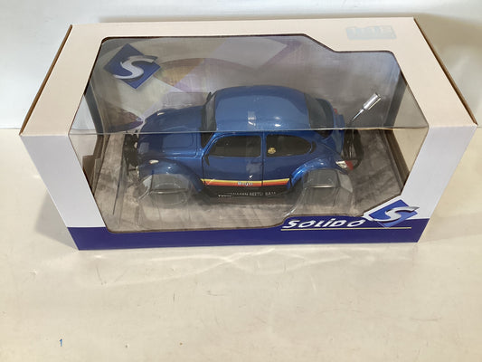 1/18 Solido Volkswagen Beetle Baja Metallic Blue 1975