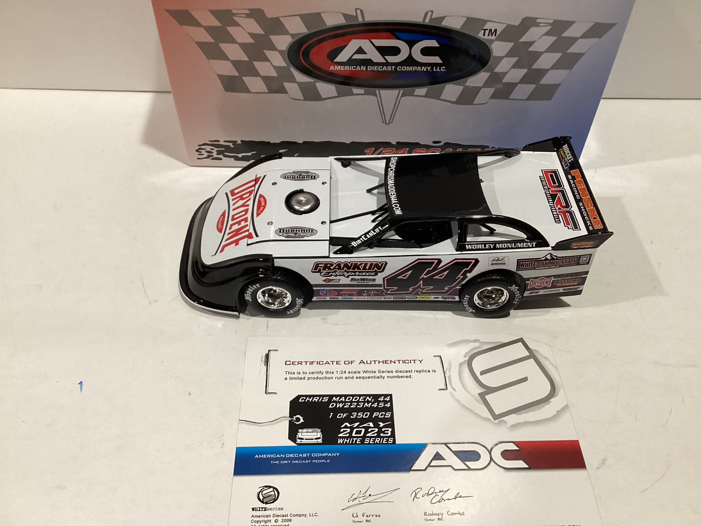 1/24 ADC 2023 #44 Chris Madden Drydene Dirt Late Model