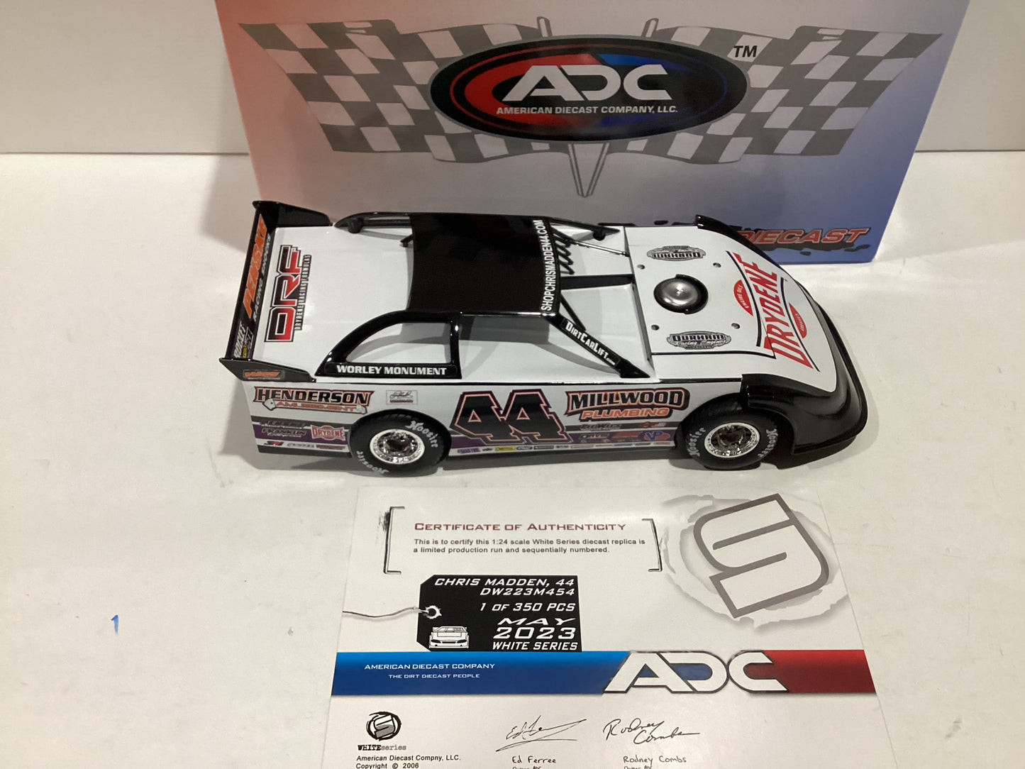 1/24 ADC 2023 #44 Chris Madden Drydene Dirt Late Model