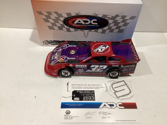 1/24 ADC 2023 #32 Bobby Pierce Cancer Awareness Dirt Late Model