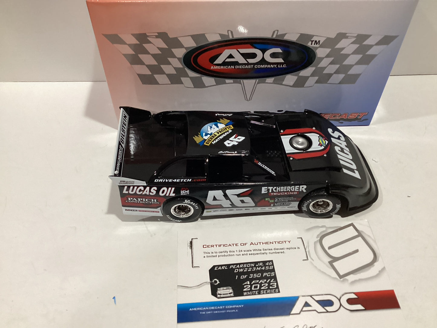 1/24 ADC 2023 #46 Earl Pearson Jr Lucas Oil Dirt Late Model