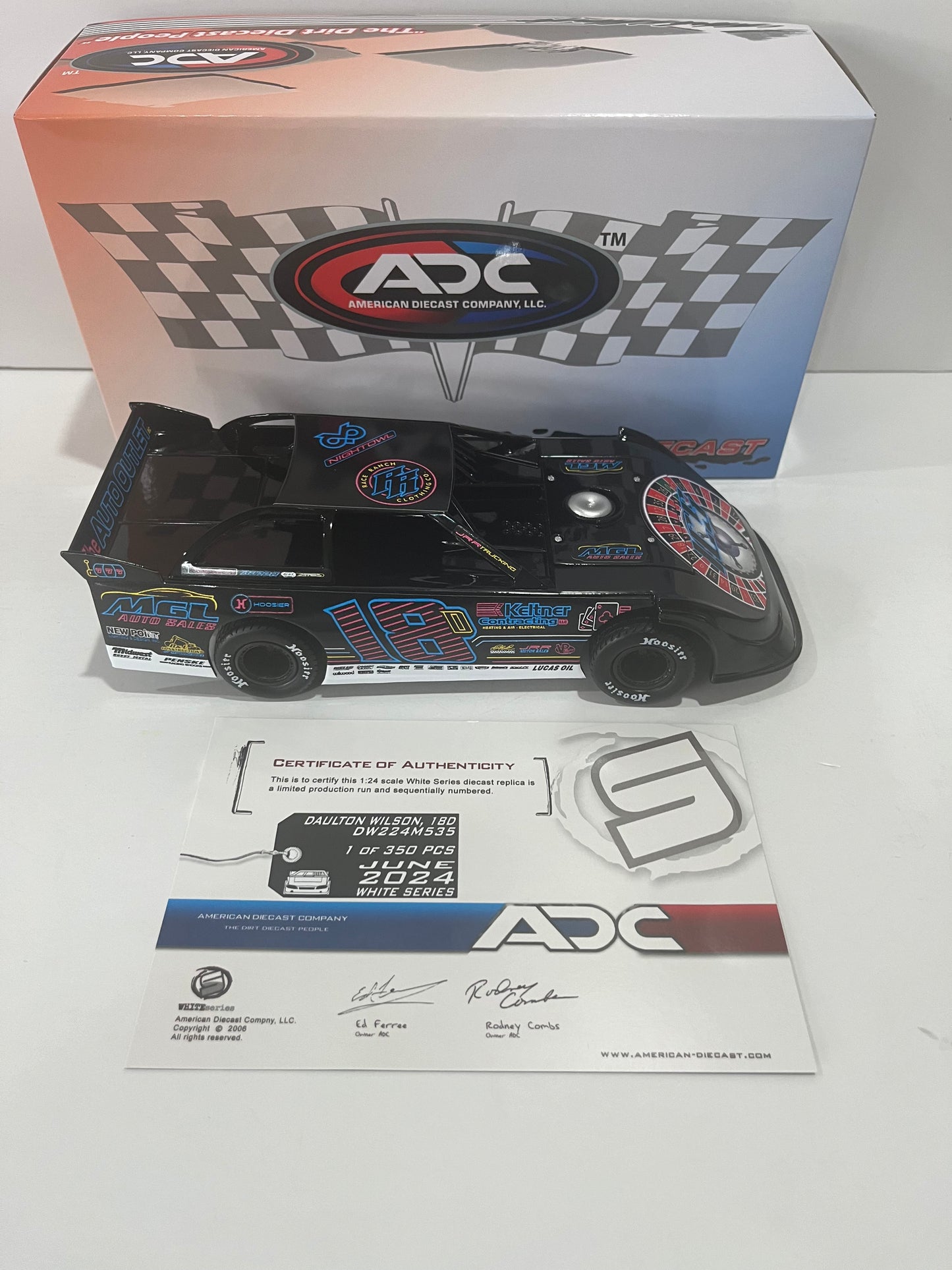 2024 ADC 1/24 #18D Daulton Wilson MGL Auto Grant Lee Farms Dream Dirt LAte Model