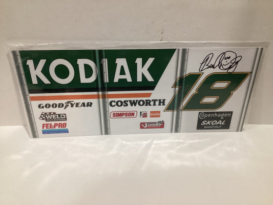 #18 Brady Doty Autographed Sprint Car Wing Panel