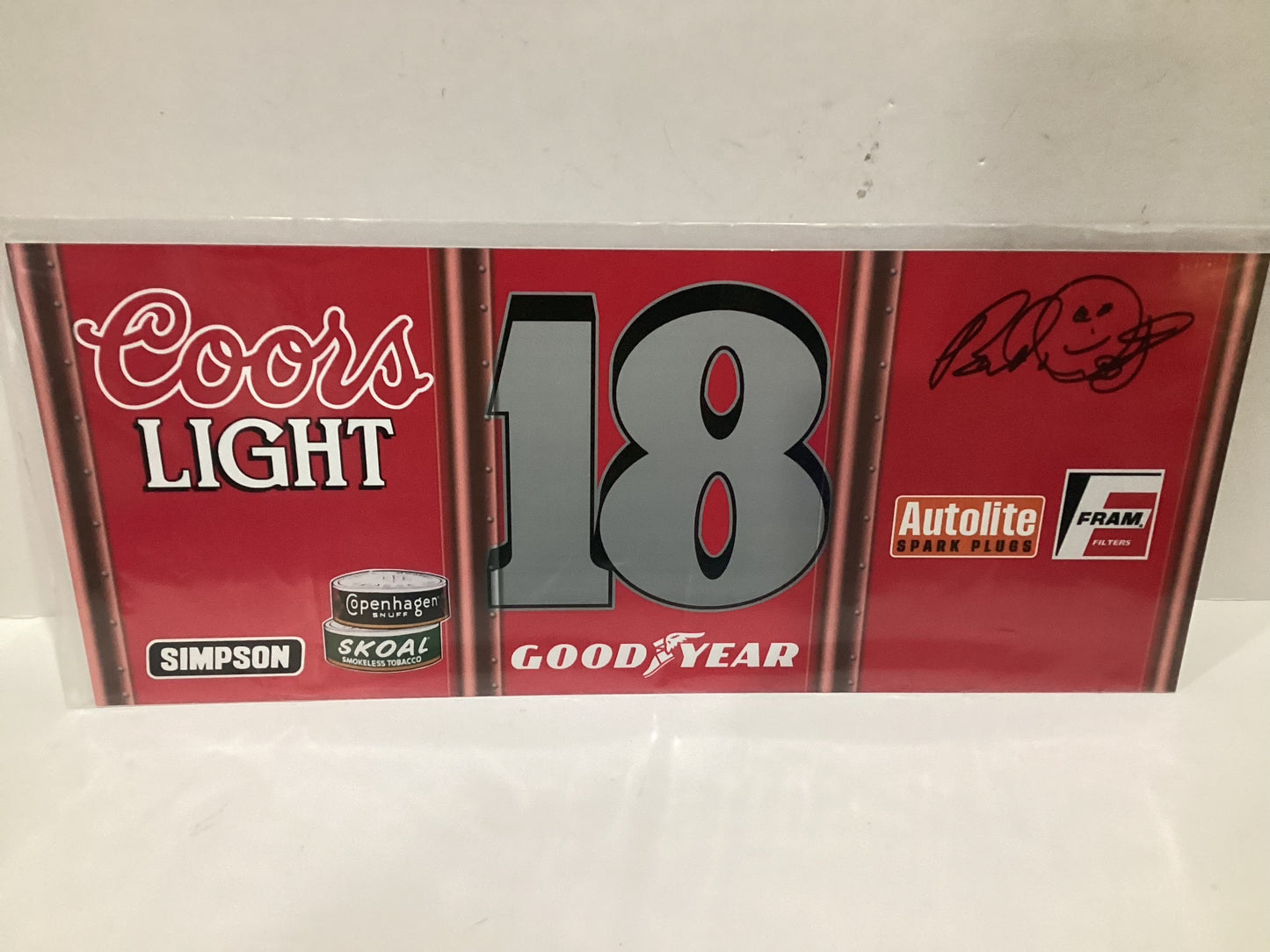 #18 Brad Doty Autographed Sprint Car Wing Panel