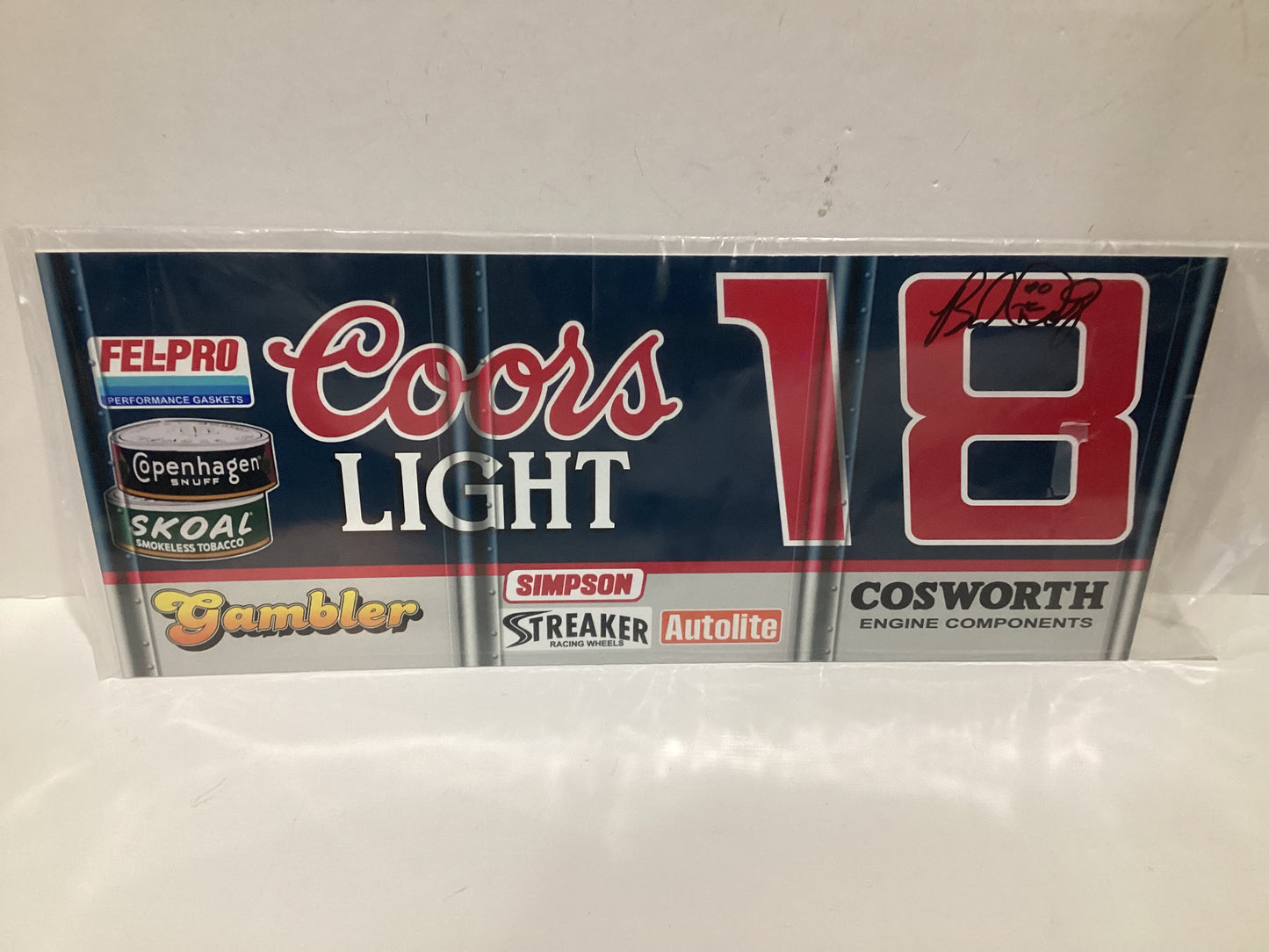 #18 Brad Doty Autographed Sprint Car Wing Panel