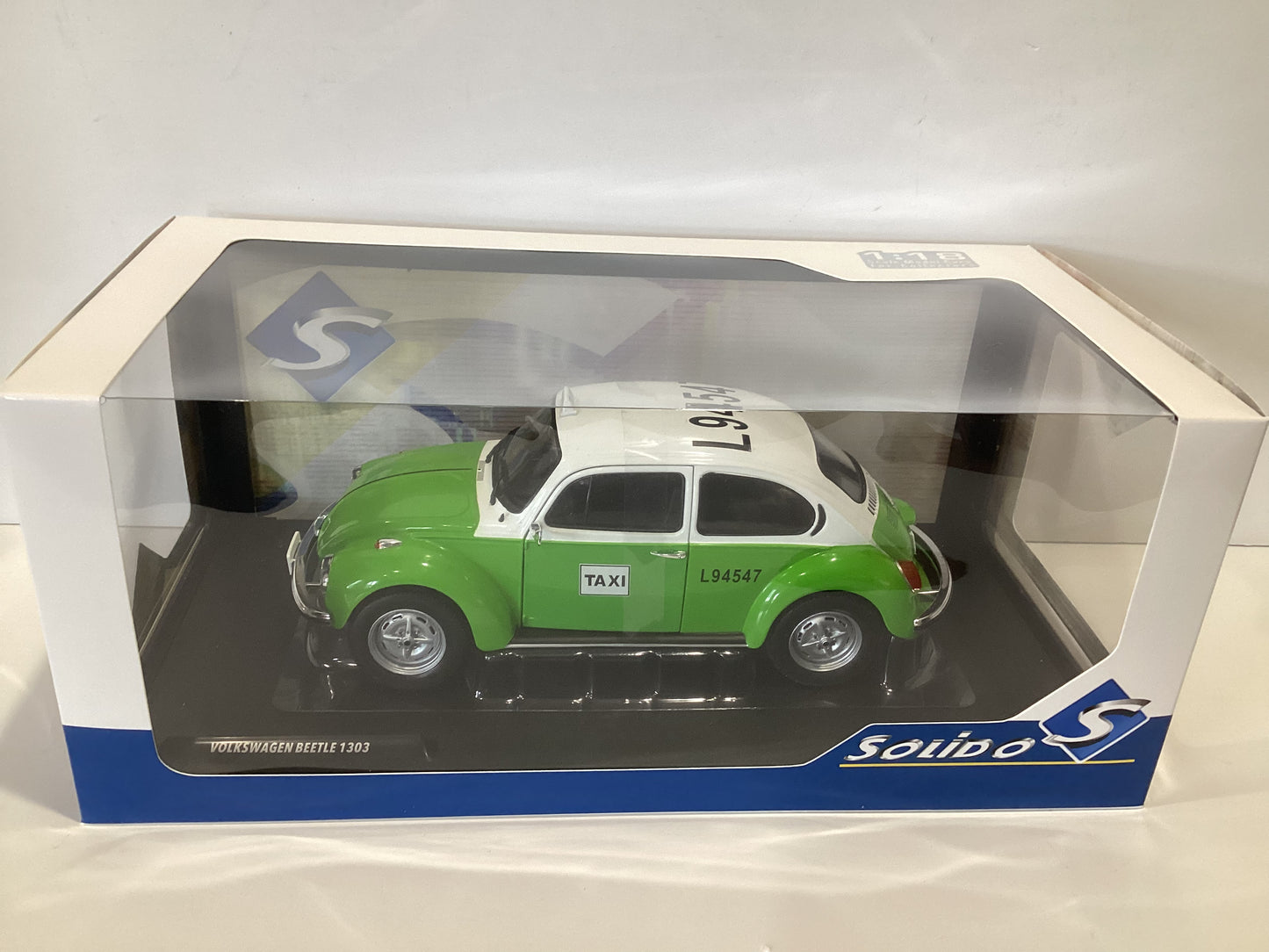 1/18 Solido Volkswagen Beetle 1303 Mexican Taxi 1974