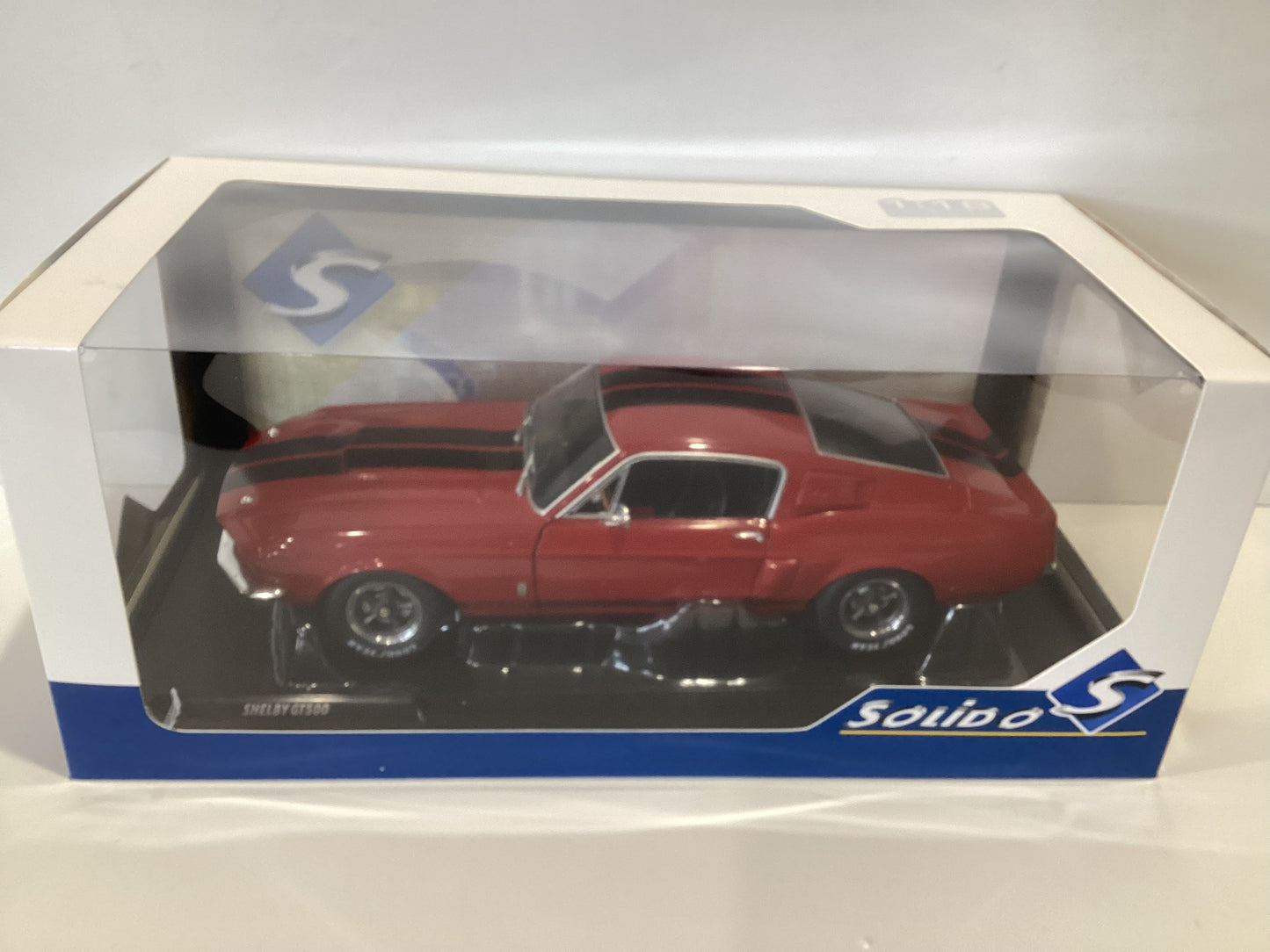 1/18 Solido Shelby GT500 Burgundy Red Black Glossy 1967