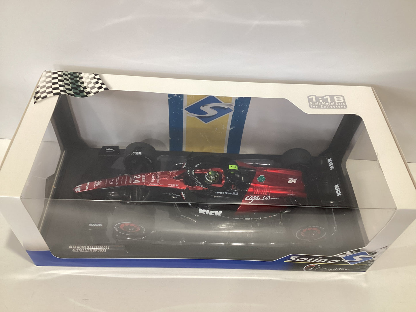 1/18 Solido Alfa Romeo F1 Team C43 Australian GP 2023