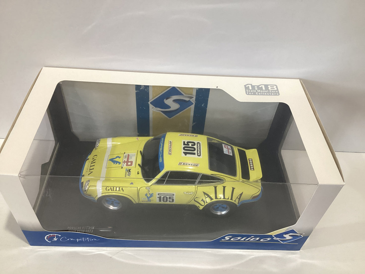 1/18 Solido Porsche 911 RSR Tour Auto 1973