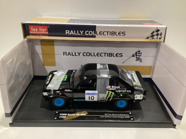 1/18 Sun Star #10 Ken Block Colin McRae Monster Energy Ford Escort RS 1800