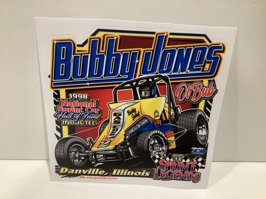 Sprint Legends #2 Bubby Jones Gas Chem Wingless sprint car sticker