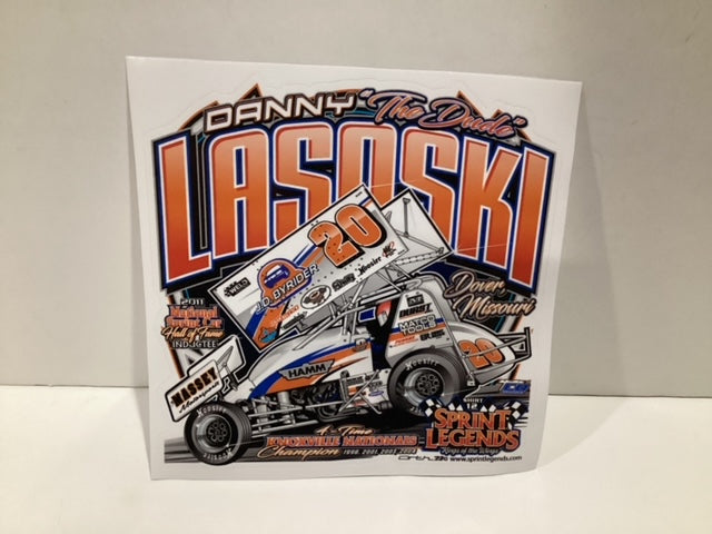 Sprint Legends #20 Danny Lasoski J.D. Byrider sprint car sticker