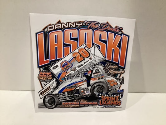 Sprint Legends #20 Danny Lasoski J.D. Byrider sprint car sticker