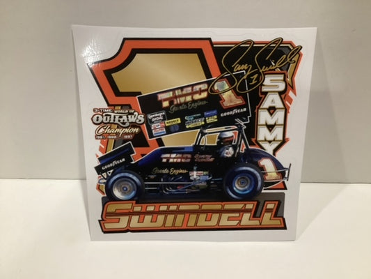 Sprint Legends #1 Sammy Swindell TMC sprint car sticker